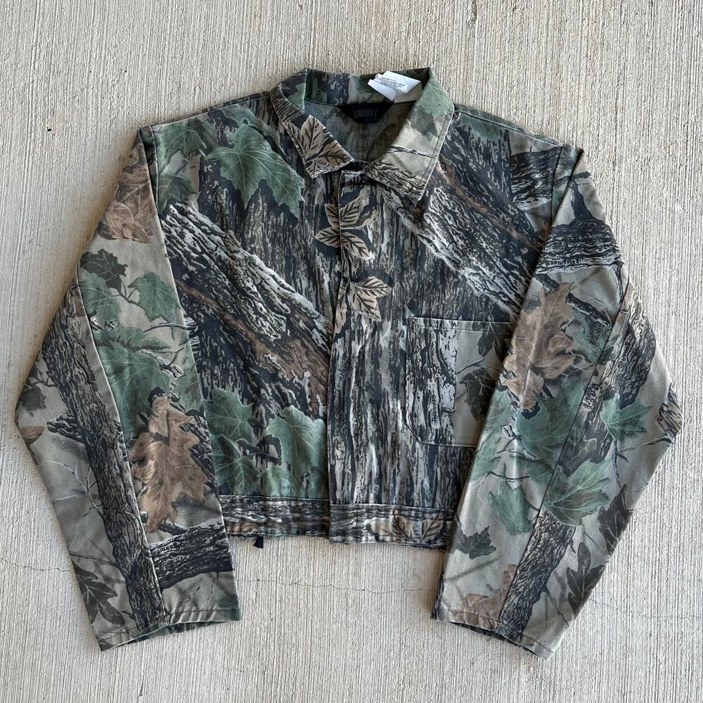 Liberty Camo cropped Detroit style work wear jacket